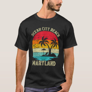 Family Vacation Vintage Retro Maryland Ocean City  T-Shirt