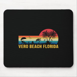 Family Vacation Vintage Vero Beach Florida Sea Tur Mouse Mat