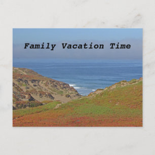 Family Vacation Yearly Beach Trip Announcement  Postcard