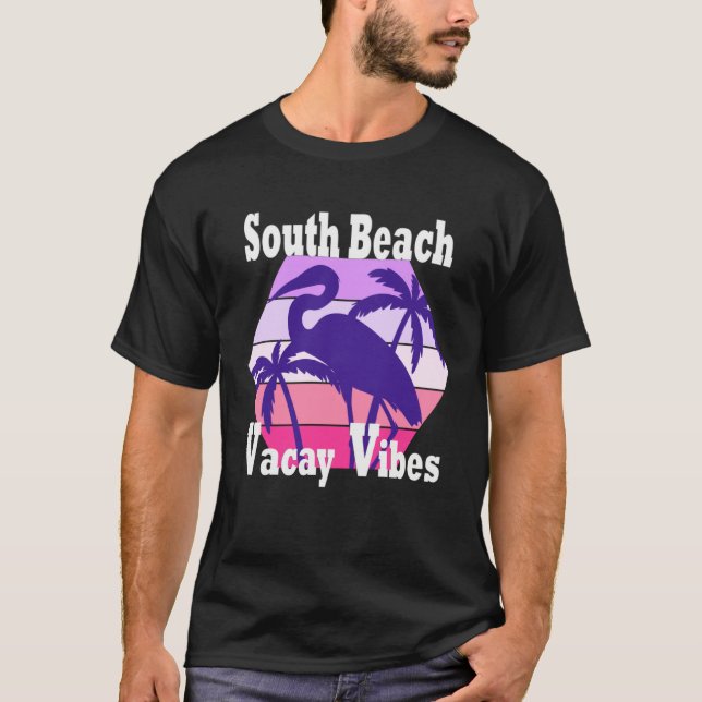 Family Vacay Vibes South Beach Fun Girls Trip Vaca T-Shirt (Front)