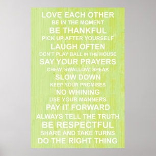 Family Values Poster