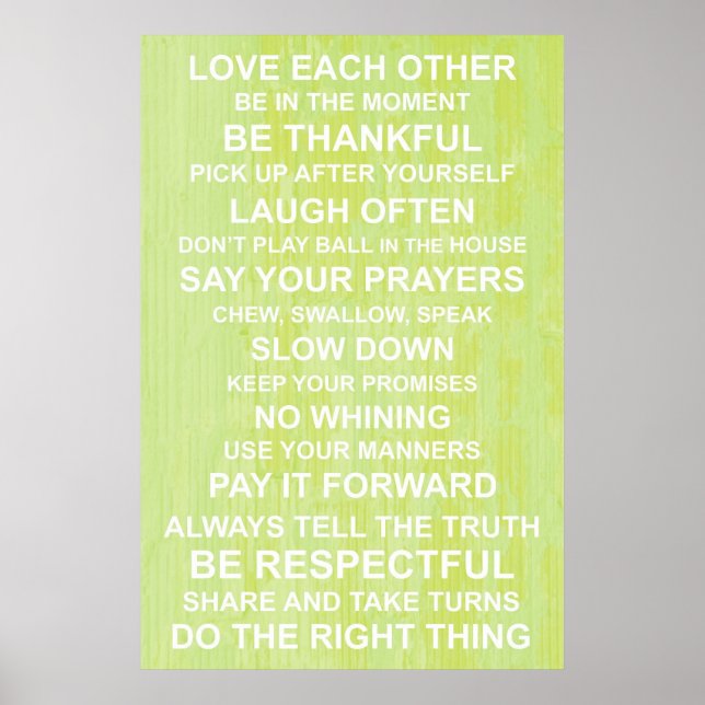 Family Values Poster (Front)