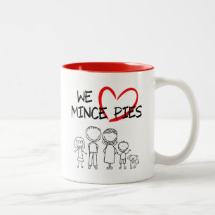 Family Values - We Love Mince Pies Two-Tone Coffee Mug