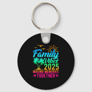 Family Vibes 2025 Making Memories Together Tie Dye Key Ring