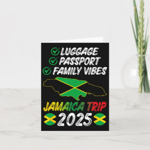 Family Vibes Jamaica Family Trip 2025 Jamaica Vaca Card