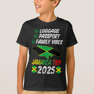 Family Vibes Jamaica Family Trip 2025 Jamaica Vaca T-Shirt