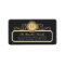 Family Vintage Charcoal Gold Monogram Address