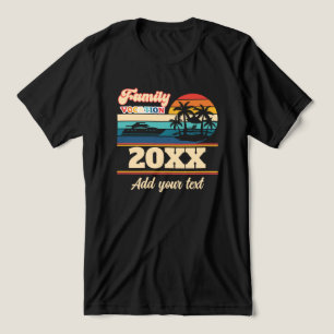Family Vocation Personalized Sunset  Tri-Blend Shirt