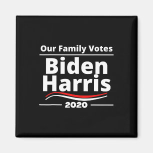 Family Votes Biden Harris - 2020 Supporting Househ Magnet