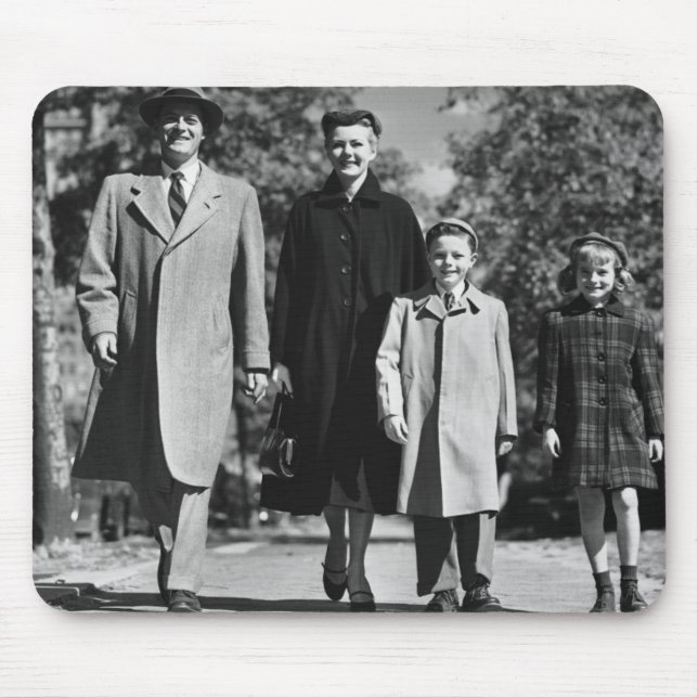 Family Walking Mouse Mat (Front)