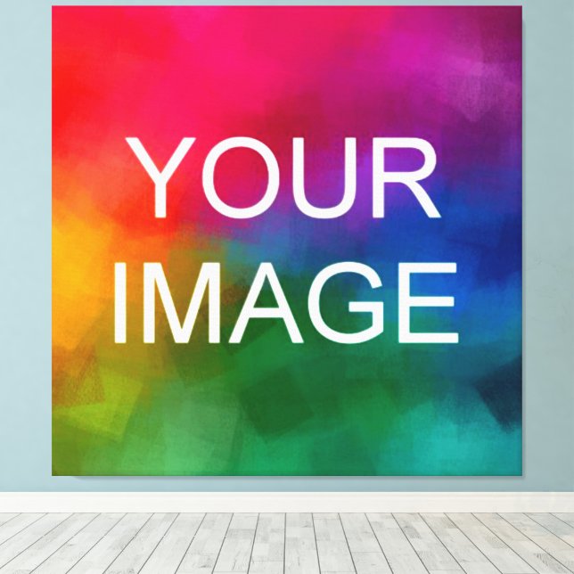 Family Wedding Event Photo Thick Frame Stretched Canvas Print (Insitu(Wood Floor))