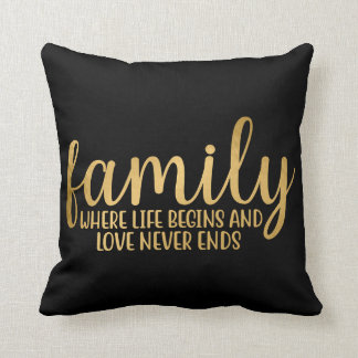 Family Where Life Begins Cushion