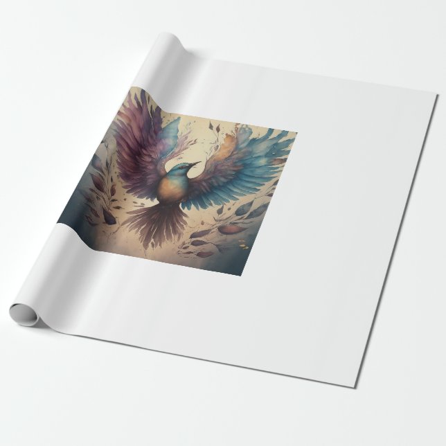 Family Wings Wrapping Paper (Unrolled)