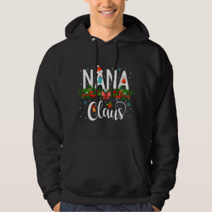 family winter santa Christmas family nana claus Hoodie
