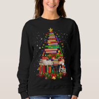 family winter santa family christmas book tree