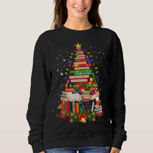 family winter santa family christmas book tree sweatshirt