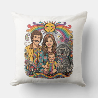 family with  cushion