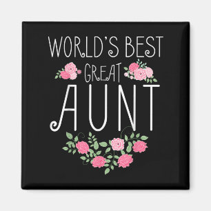Family World's Great Aun Funny Auntie Ever Gift  Magnet