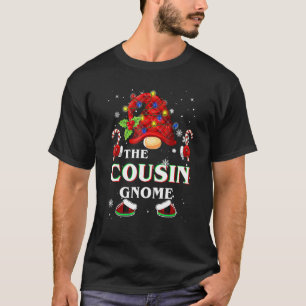 Family Xmas Pajama Cousin Gnome Buffalo Plaid Matc T-Shirt