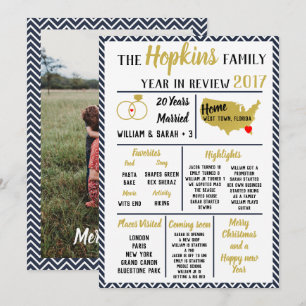 family Year in review, family event Christmas Invitation