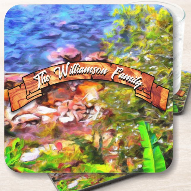 Family Yelapa Scenic Path View 0819 Coaster (Creator Uploaded)