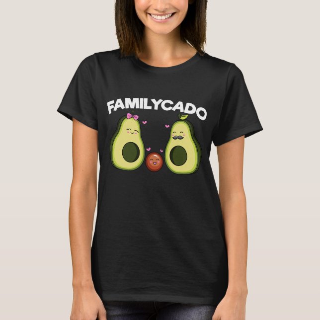 Familycado Funny Avocado Pregnancy T-Shirt (Front)