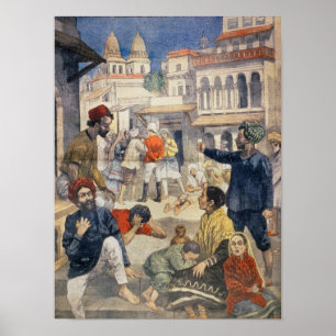 Famine in India Poster