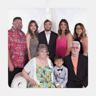 Famiy  metal tree decoration