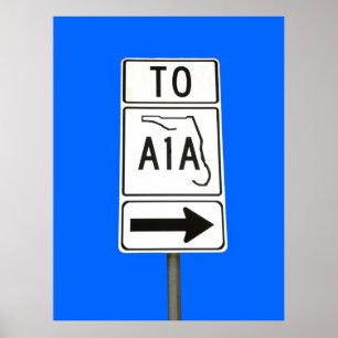 Famous A1A Sign
