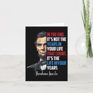 Famous Abraham Lincoln Inspirational Quote Civil W Card