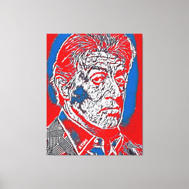 Famous Abstract People Project 3 Canvas Print (Front)