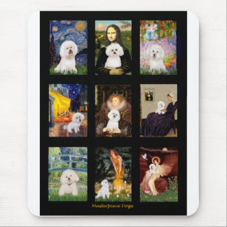 Famous Art Bichon Frise Composite Mouse Mat