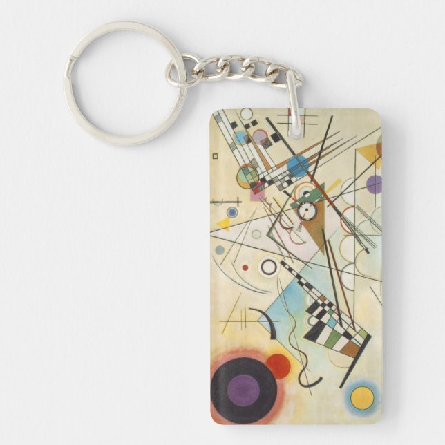 Famous Art | Composition VIII | Kandinsky Key Ring (Front)