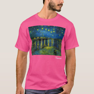 Famous Art Starry Night Over the Rhone Van Gogh Pa T-Shirt