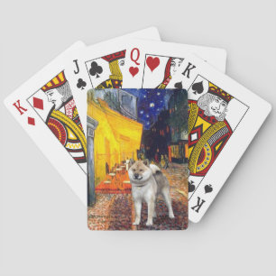 Famous Art - Terrace Cafe - Shiba Inu Playing Cards