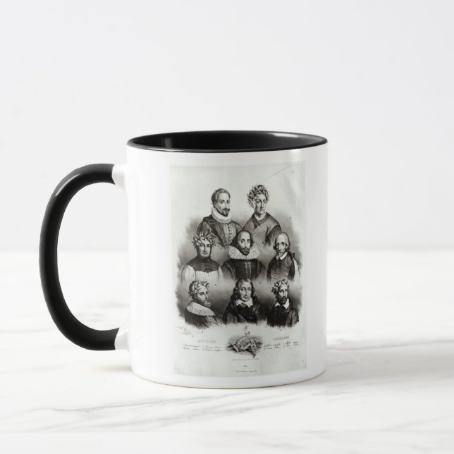 Famous Authors, 1833 Mug (Left)