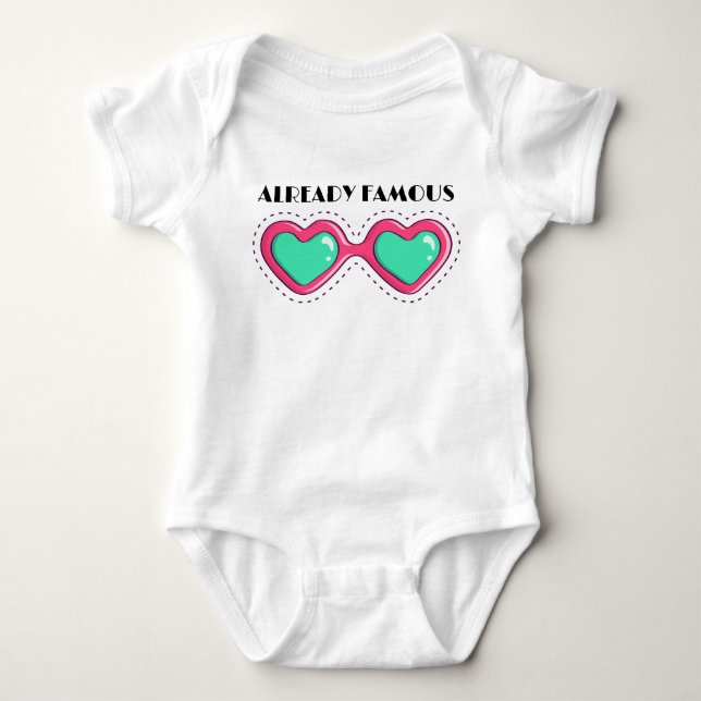 Famous  baby bodysuit (Front)