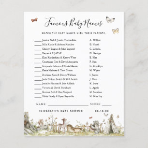 Famous Baby Names   Baby Shower Game