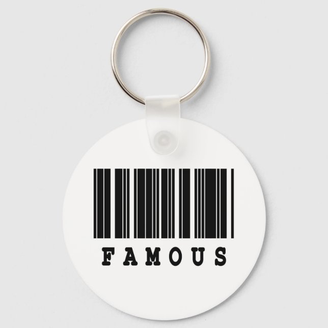 famous barcode design key ring (Front)
