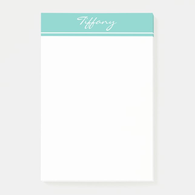 Famous Blue Monogram Post-it Notes (Front)