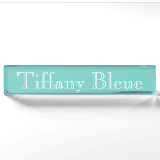 Famous Blue Nameplate