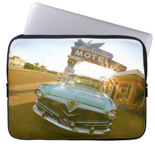 Famous Blue Swallow Motel on Route 66 Laptop Sleeve