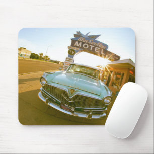 Famous Blue Swallow Motel on Route 66 Mouse Mat