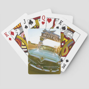 Famous Blue Swallow Motel on Route 66 Playing Cards