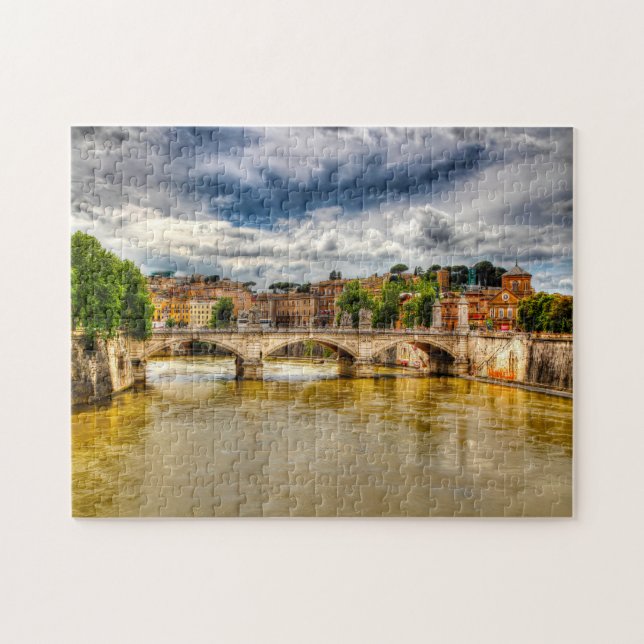 Famous Bridges on the Tiber Rome. Jigsaw Puzzle (Horizontal)