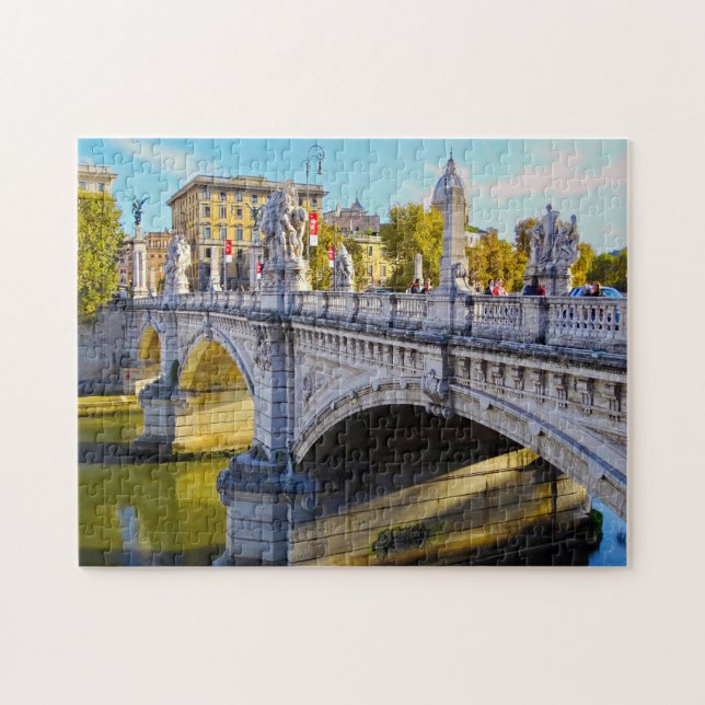 Famous Bridges on the Tiber Rome. Jigsaw Puzzle (Horizontal)