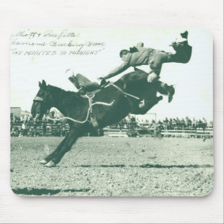 Famous Bucking Bronc Five Minutes Mouse Mat