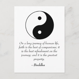 Famous Buddha Quotes - Power of Faith Postcard