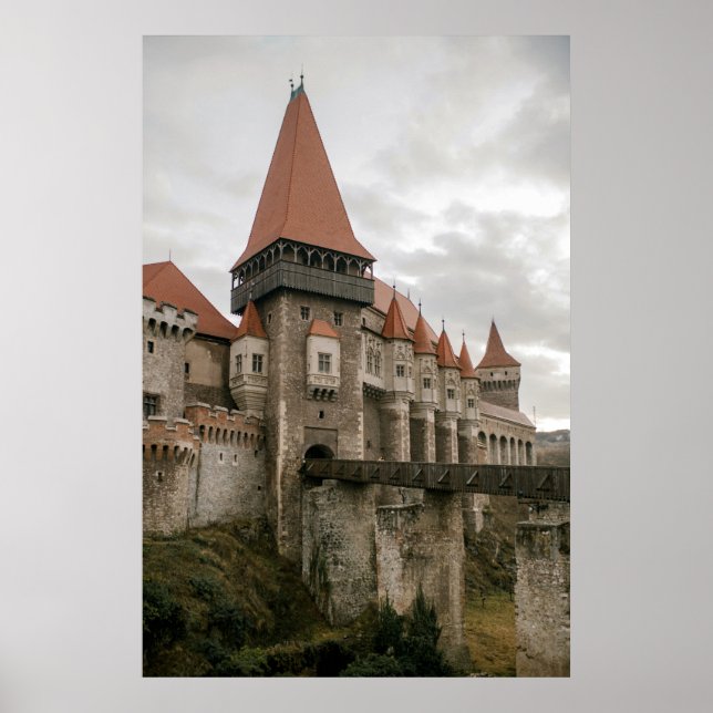 Famous Castles in Europe Countryside Image - 2  Poster (Front)