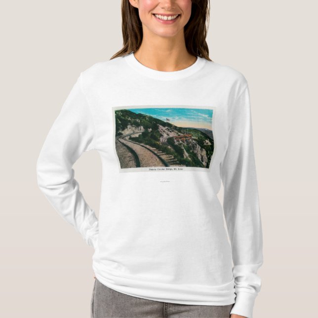 Famous Circular Bridge, Mt. LoweMt. Lowe, CA T-Shirt (Front)